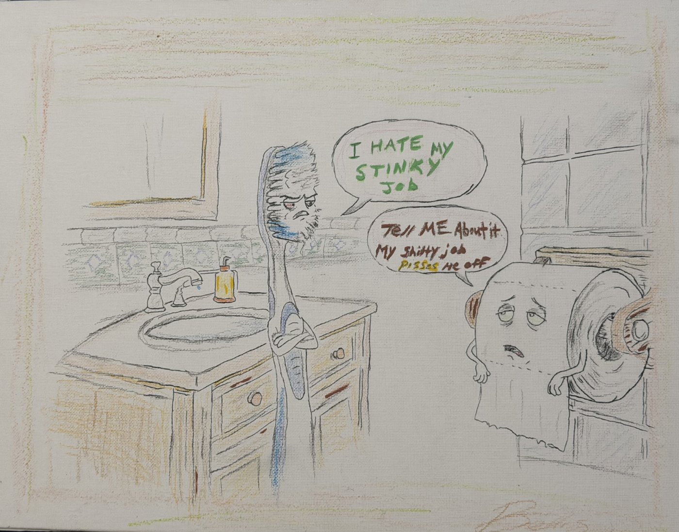 This Is Him — original drawing by Brandon Tito Bonds